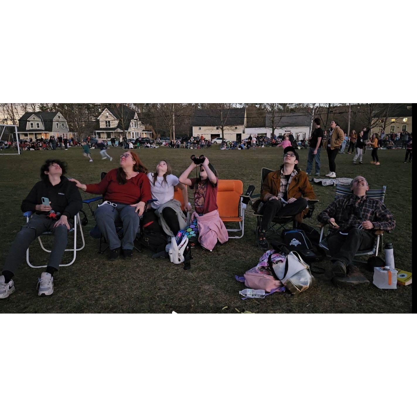 Watching the eclipse with our kids