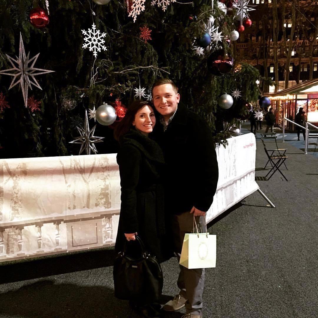 Our first "official" picture together. Bryant Park 2016