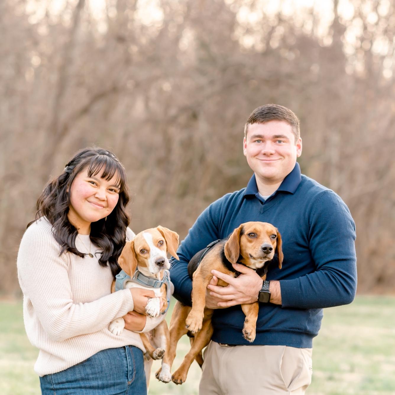 Megan, Joseph, Maggie, and Rowdy!