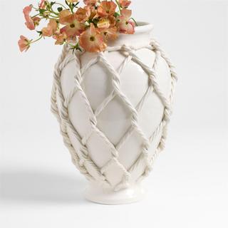 Corda Small Ceramic Rope Vase
