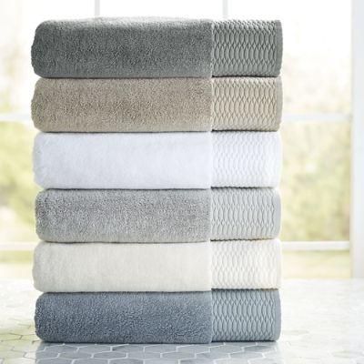 Pewter Egyptian Cotton Washcloths, Set of Two