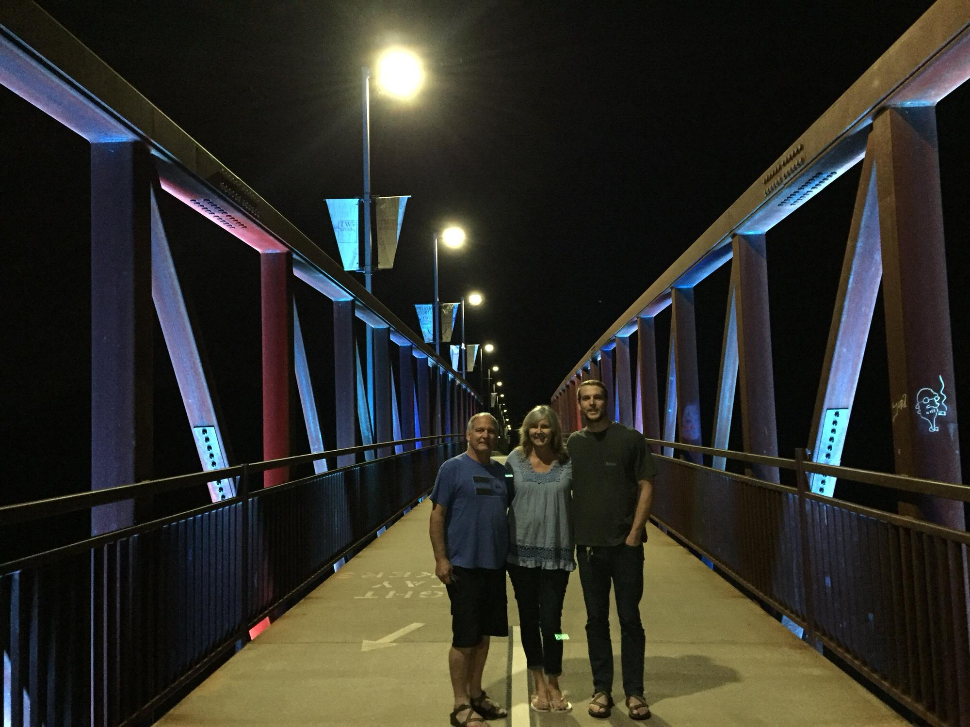 Family Pic on the Clinton Prez Park Bridge, December 2018.