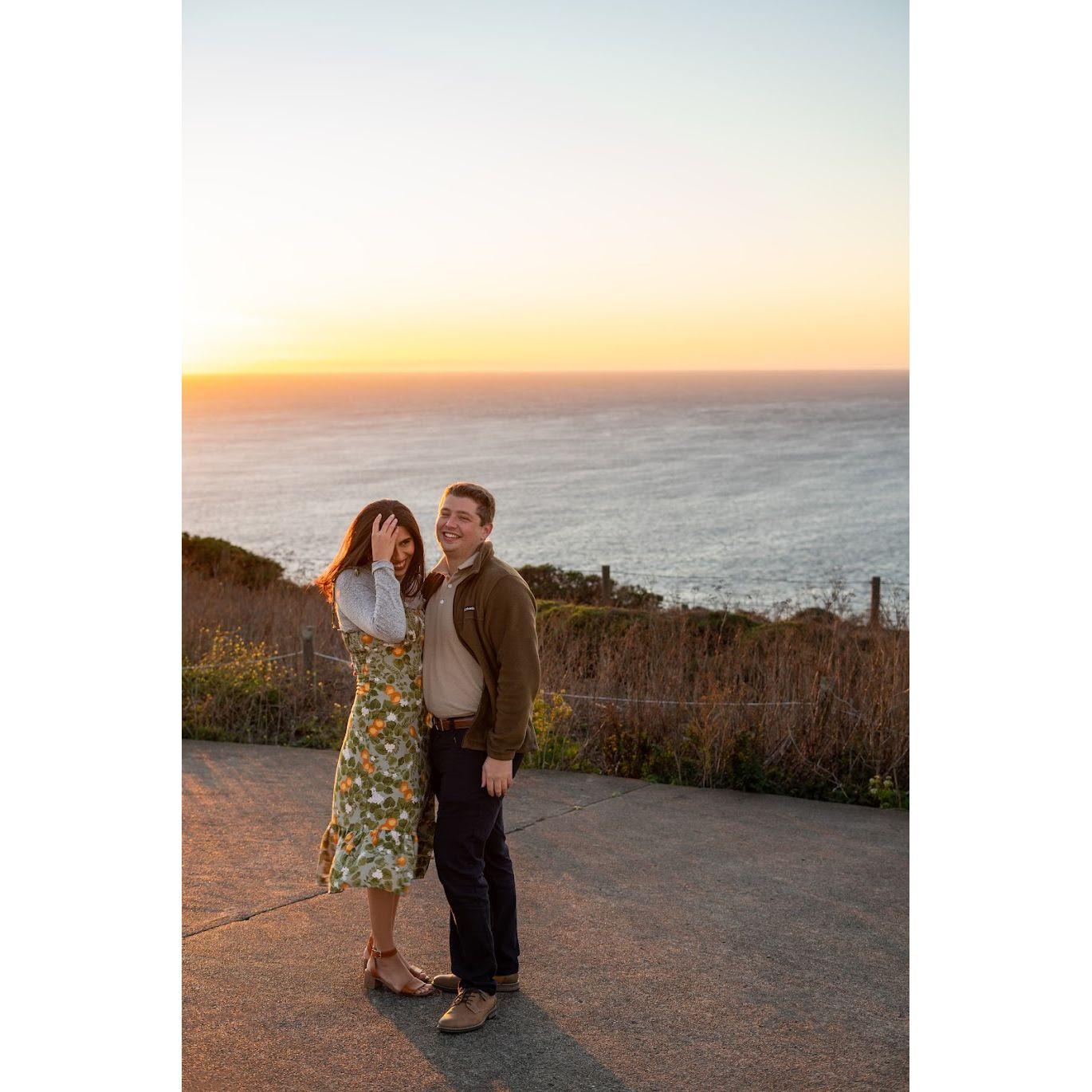 It was so windy that evening, we barely managed to get any photos where Krishna's hair wasn't flying across Shimon's face!