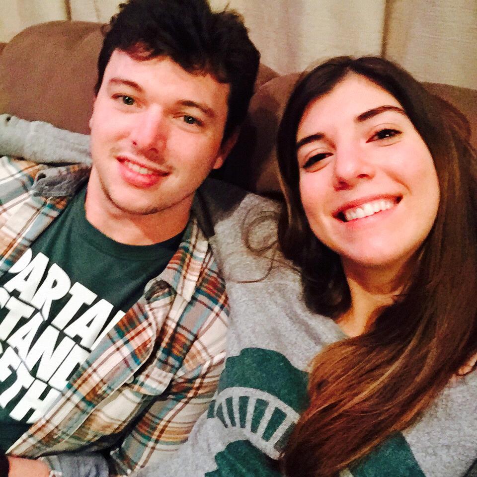 Very beginning of our relationship.  Still terrible at selfies.