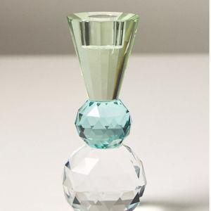 Cut Glass Candle Holder
