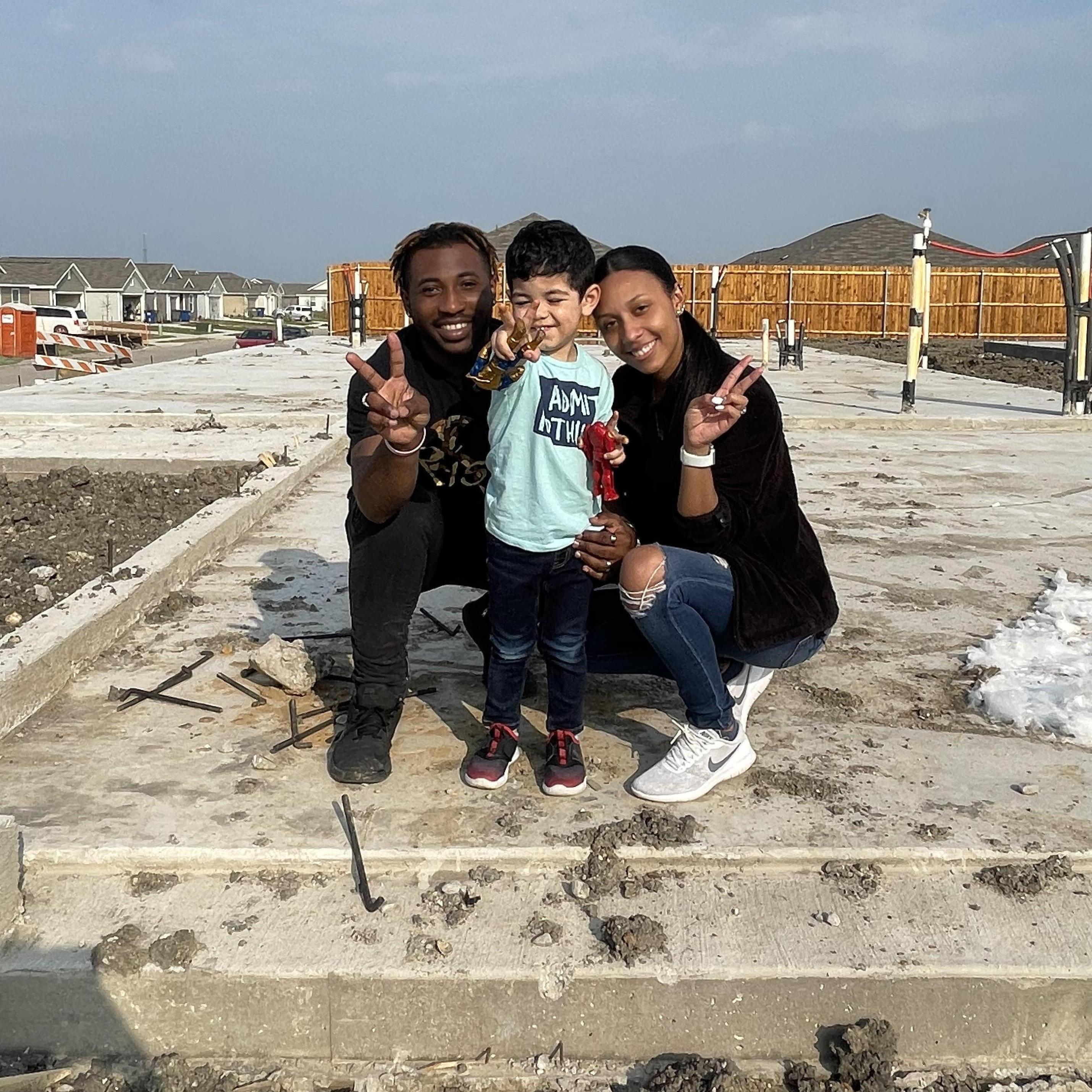 Our home being built from the ground in March 2021!