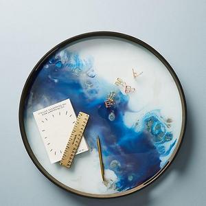 Handpainted Glass Tray