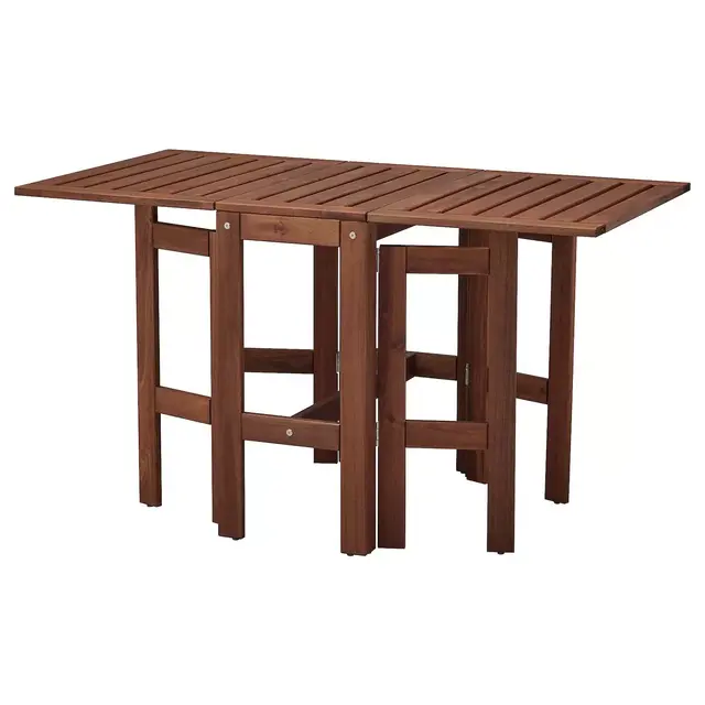 ÄPPLARÖGateleg table, outdoor, brown stained13 3/8/32 5/8/51 5/8x27 1/2 "
