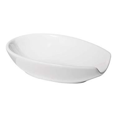 Oggi 5429.1 Ceramic Spoon Rest, White