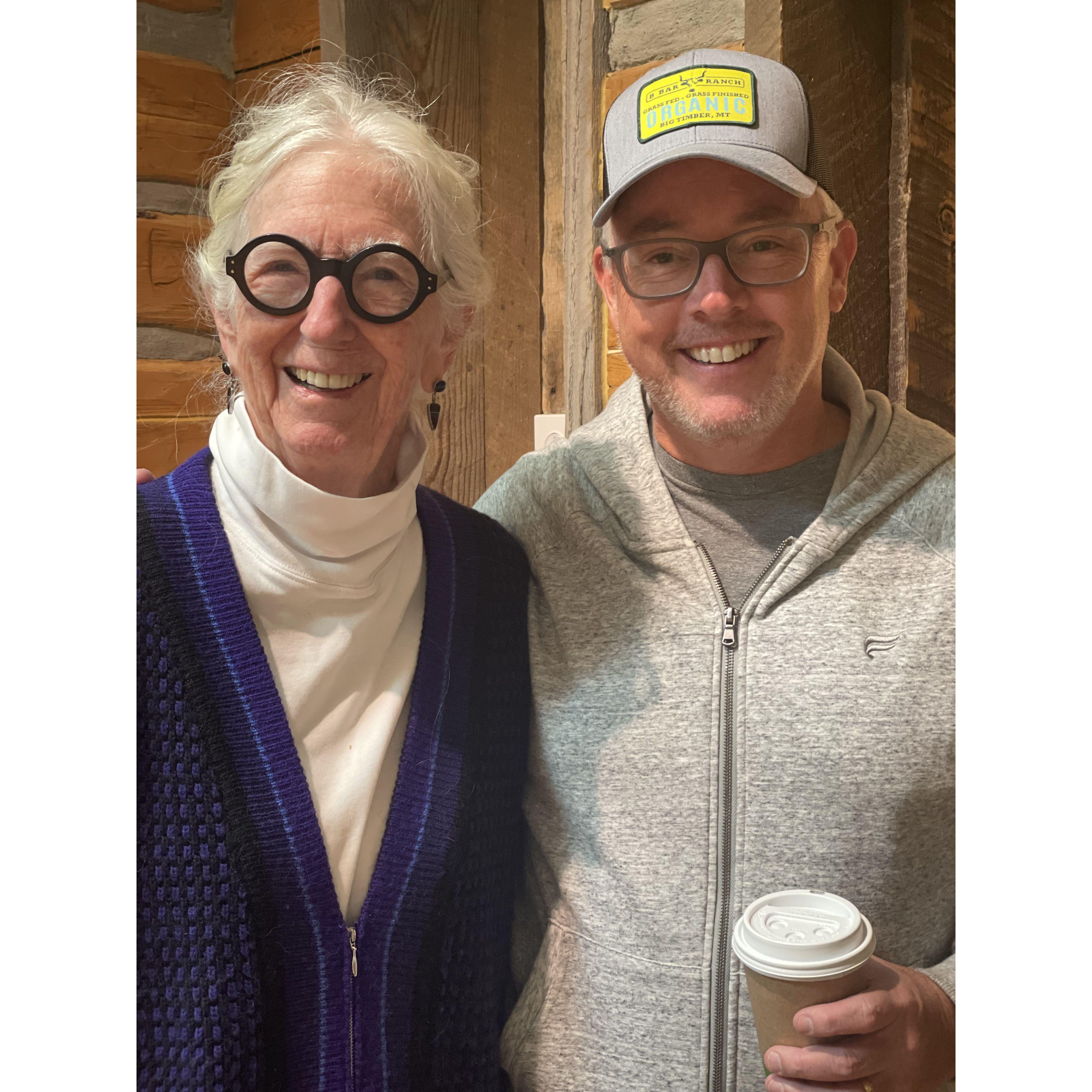 Nana Montana and Our Officiant Tipa