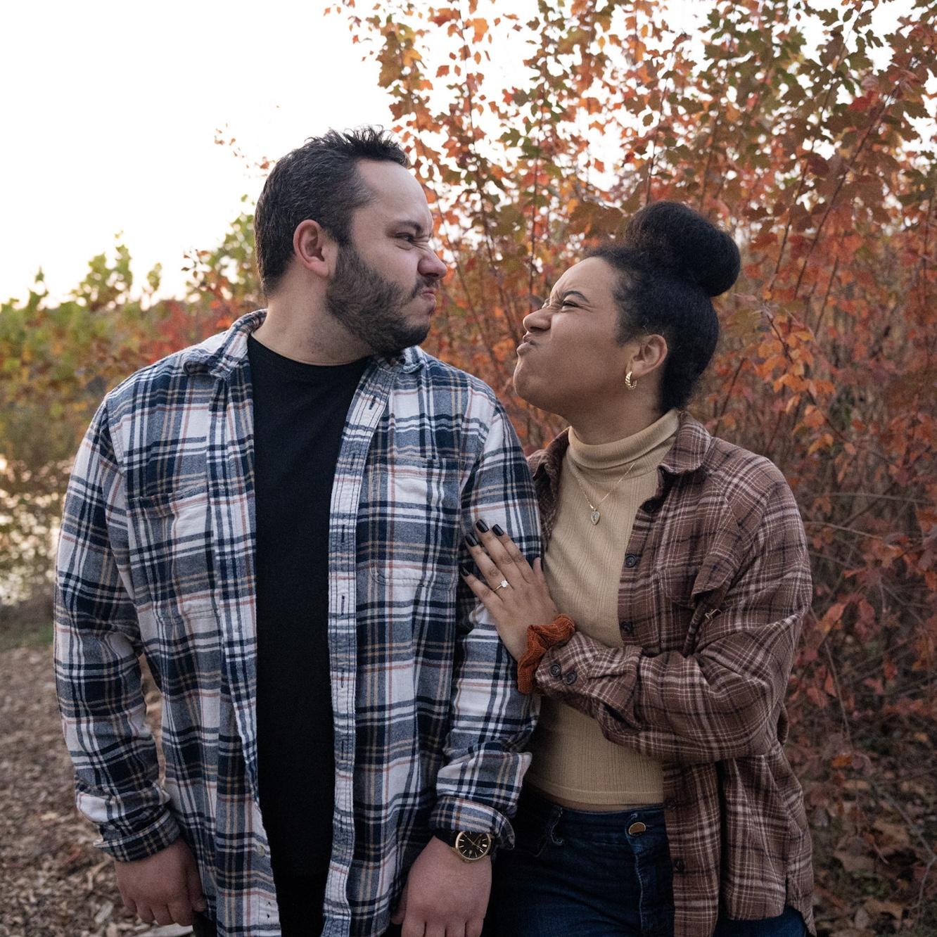 Engagement photos, one of the ones to best capture our personalities