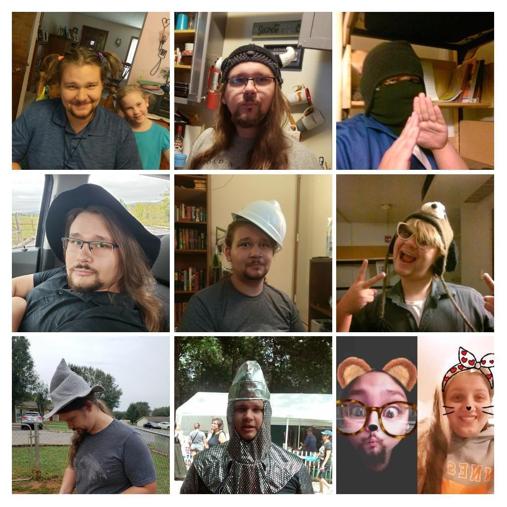 James in weird hats and stuff :D
