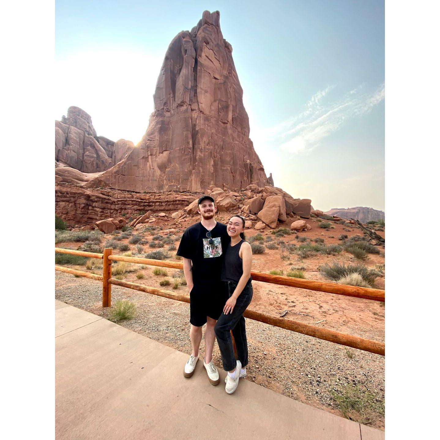 Year 8. We go on a roadtrip from Maryland to Oregon, making stops at national parks along the way. Arches was beautiful!
