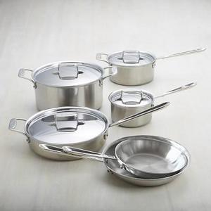 All-Clad d5 Brushed Stainless-Steel 10-Piece Set