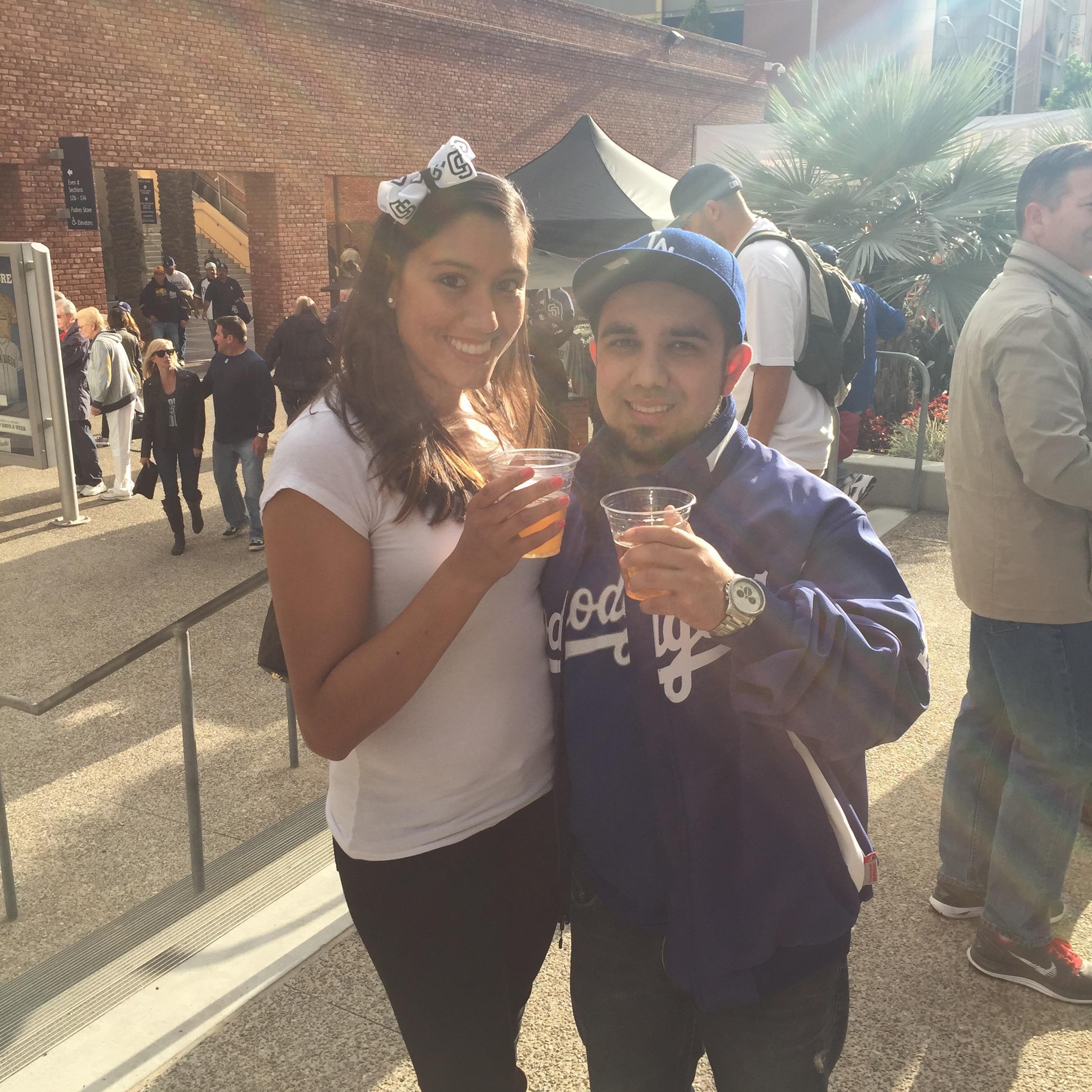 Dodgers/Padres rivalry. Our yearly tradition in San Diego.