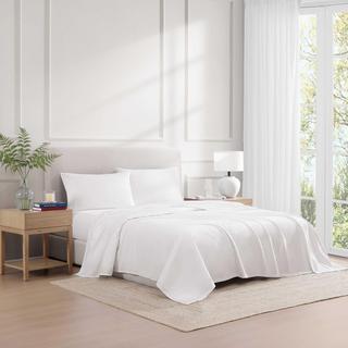 Cotton Percale 4-Piece Sheet Set