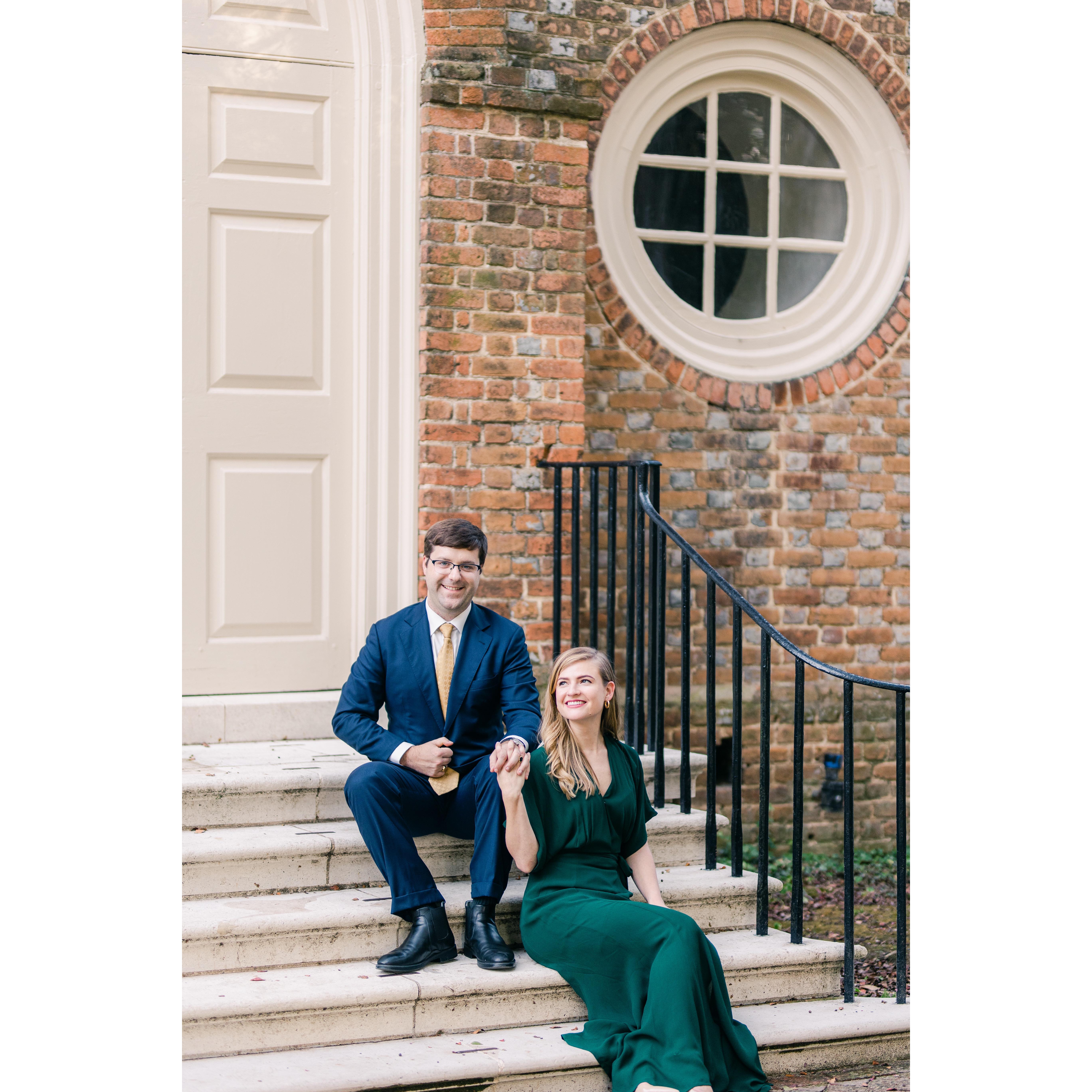 Engagement Photoshoot at the Wren Building at William & Mary - September 2021