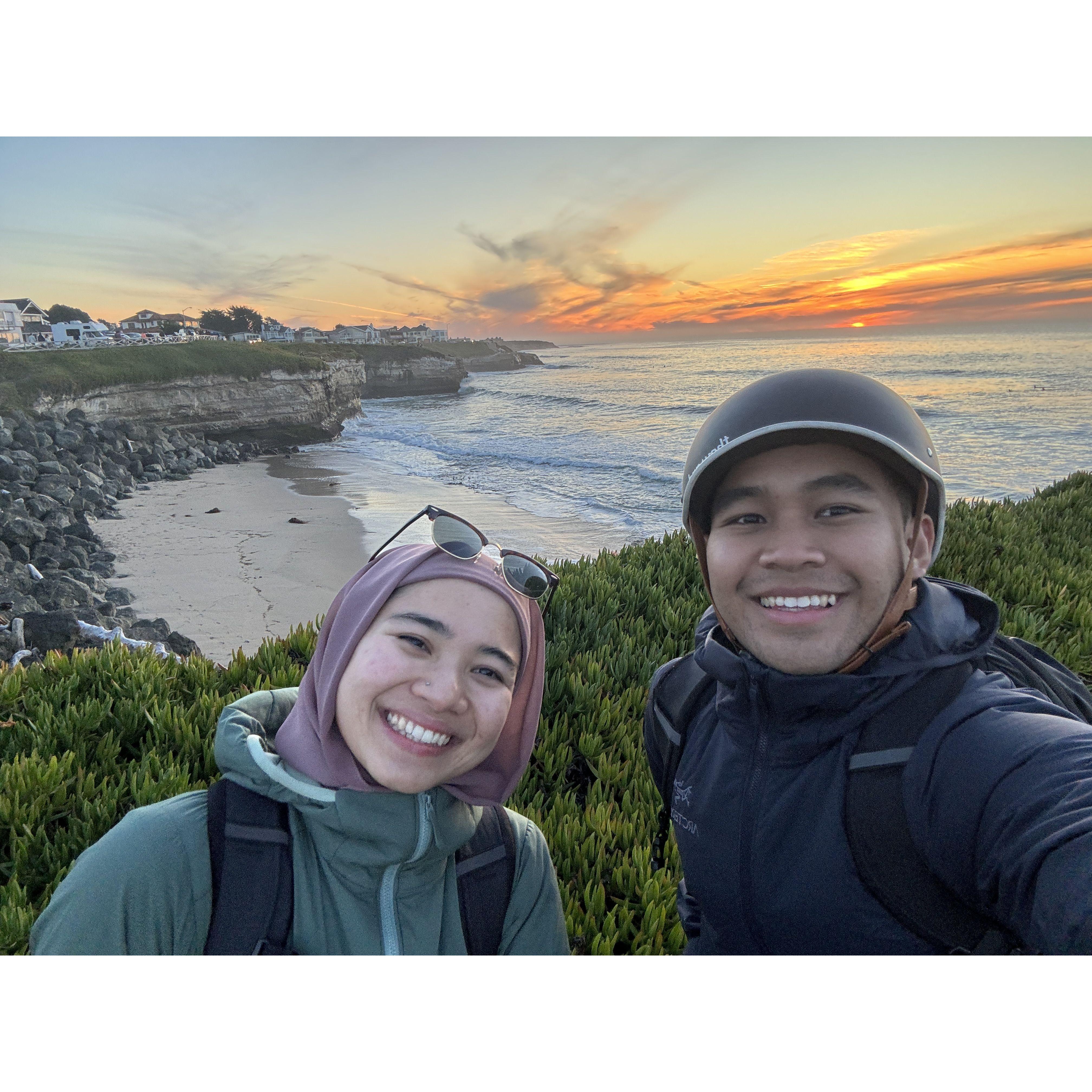 Sunset bike ride
