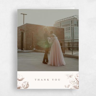 Brown Country Wedding Thank You - Tulipier Photo