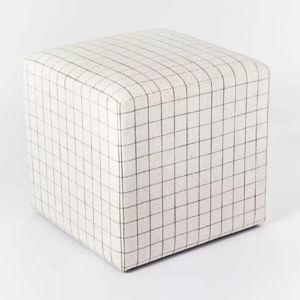 Lynwood Square Upholstered Cube Ottoman