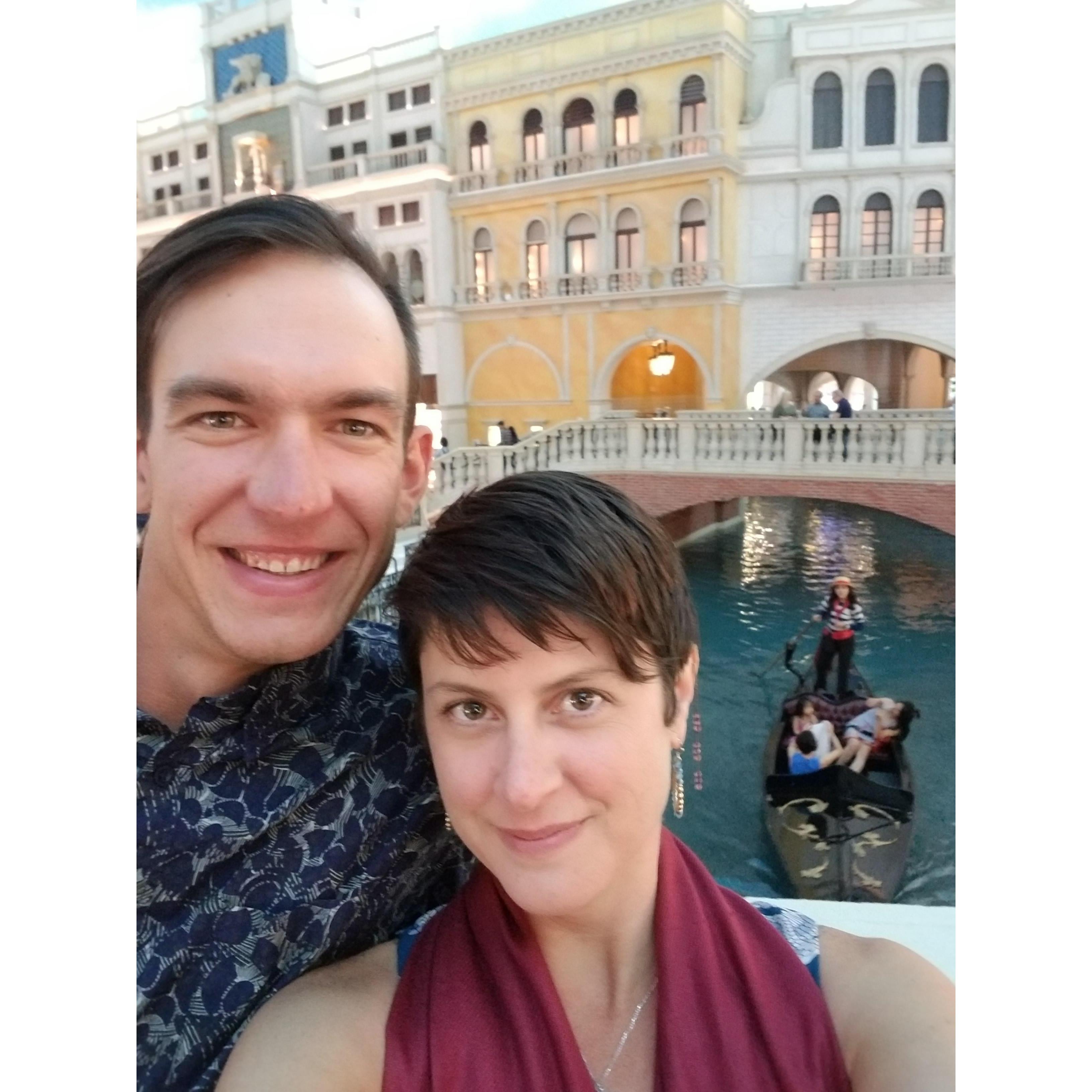 Venice, Italy...just kidding! Wandering through The Venetian in Las Vegas