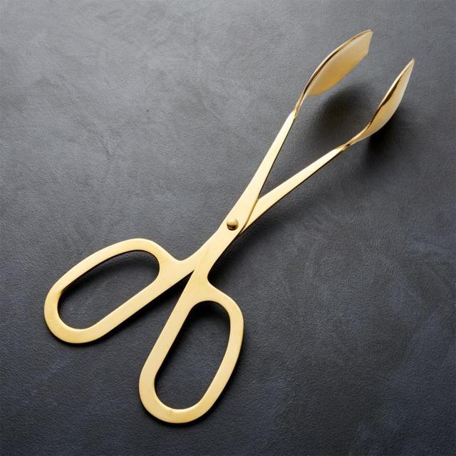 Gold Handled Serving Tongs