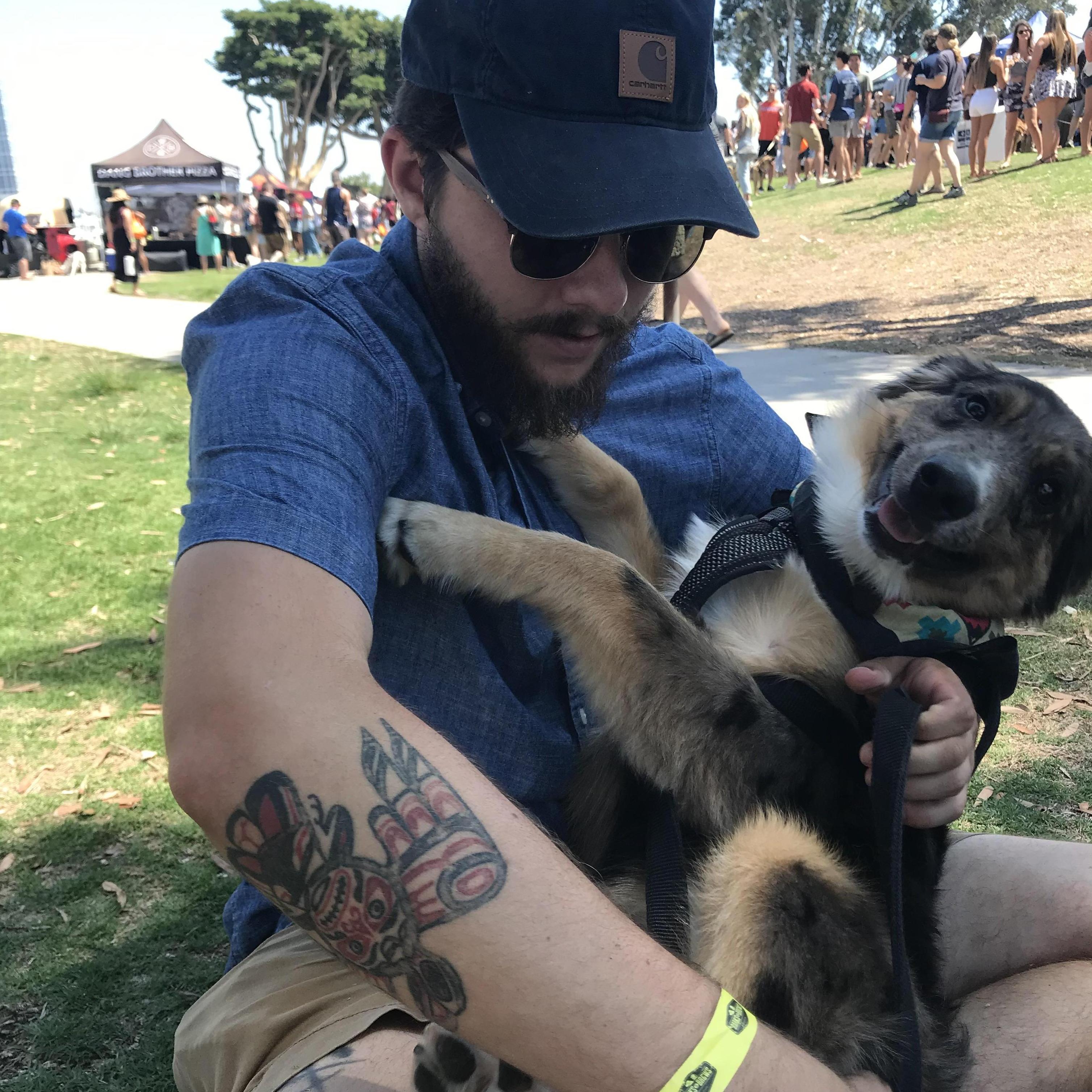 Everyone was smiling at Barks and Brews Fest in San Diego!