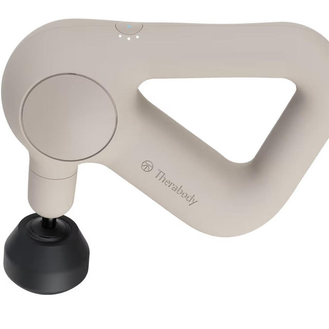 TheraGun Relief by Therabody - Easy-to-Use, Comfortable & Light Handheld Percussion Massage Gun for Everyday Pain Relief Massage Therapy in Neck, Back, Leg, Shoulder and Body (Sand)