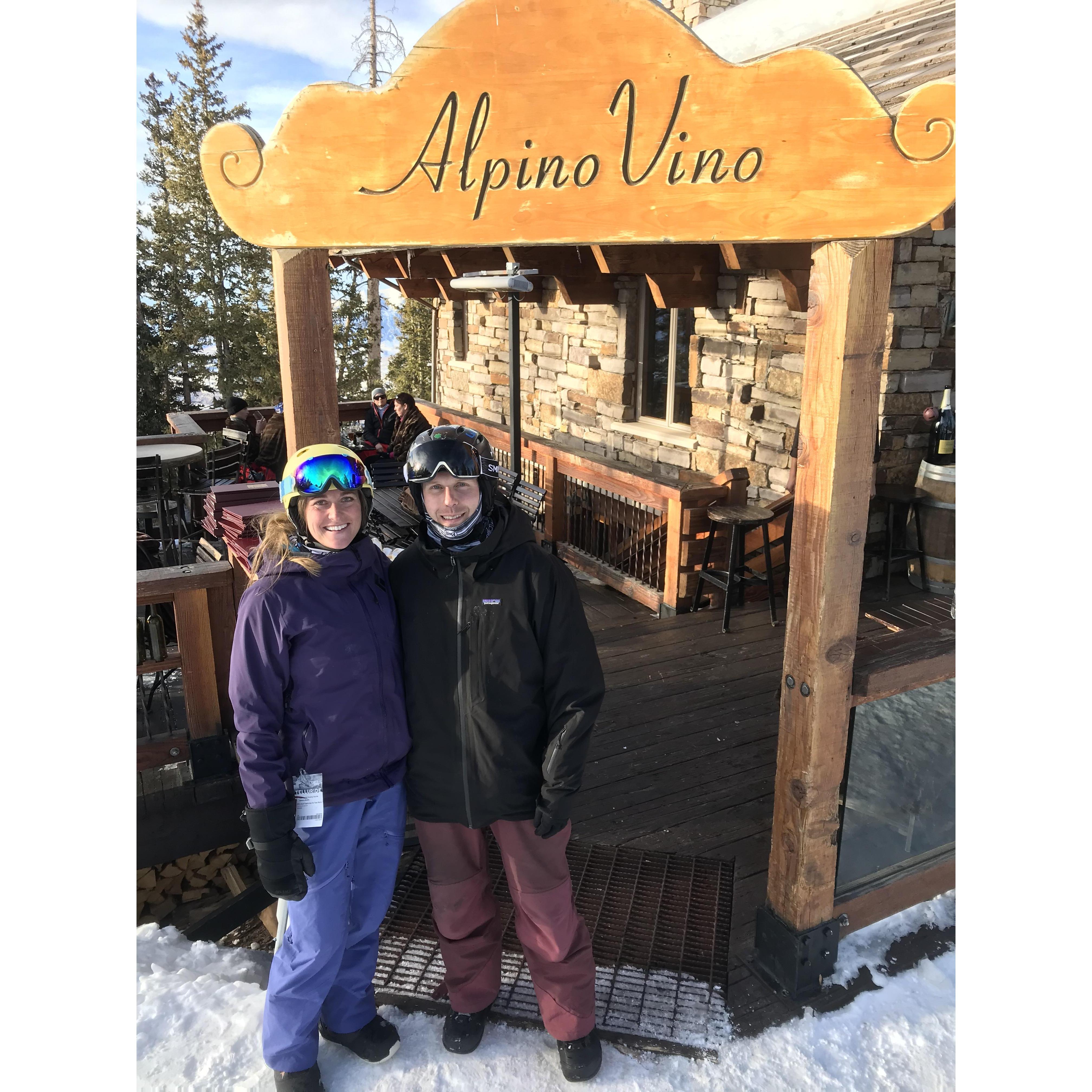 Being boujee at Alpino Vino- Telluride, CO