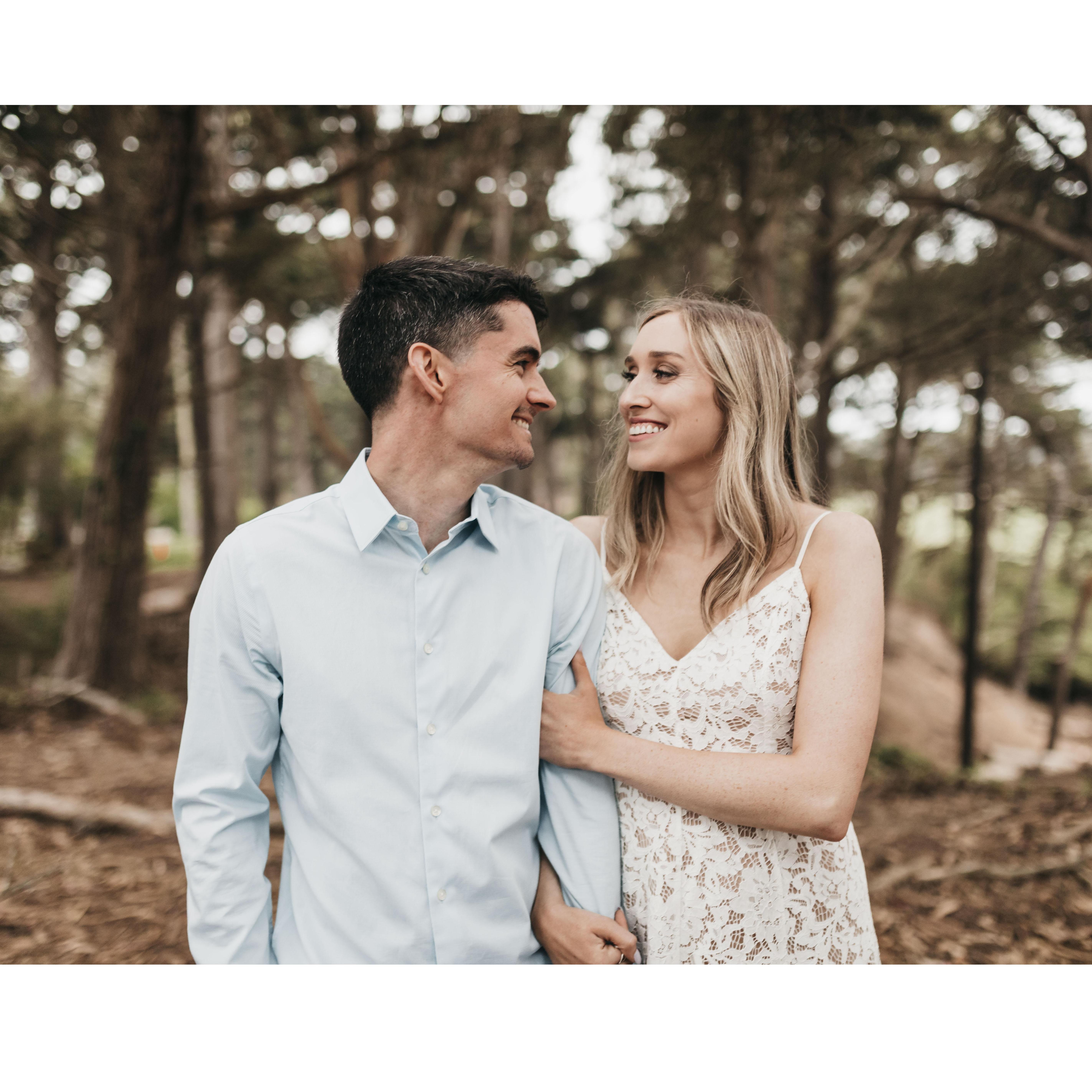 Engagement photo session with our wedding photographer, Ed.