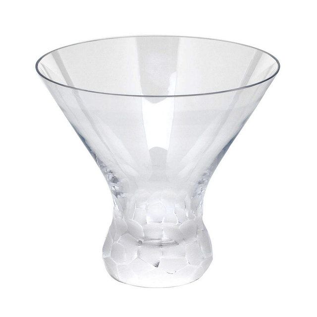 Moser Pebbles Stemless Martini Glass