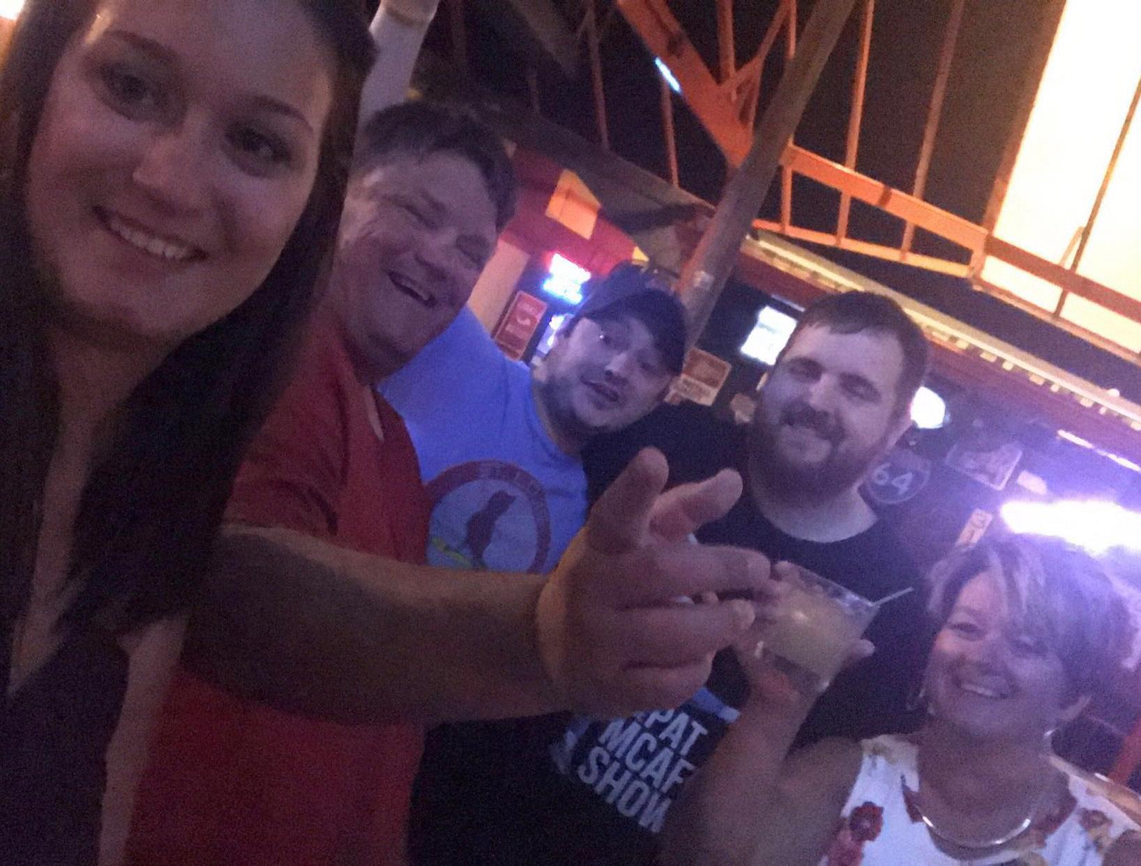 Callie's 21st birthday party. Featuring Callie's parents and a groomsmen.