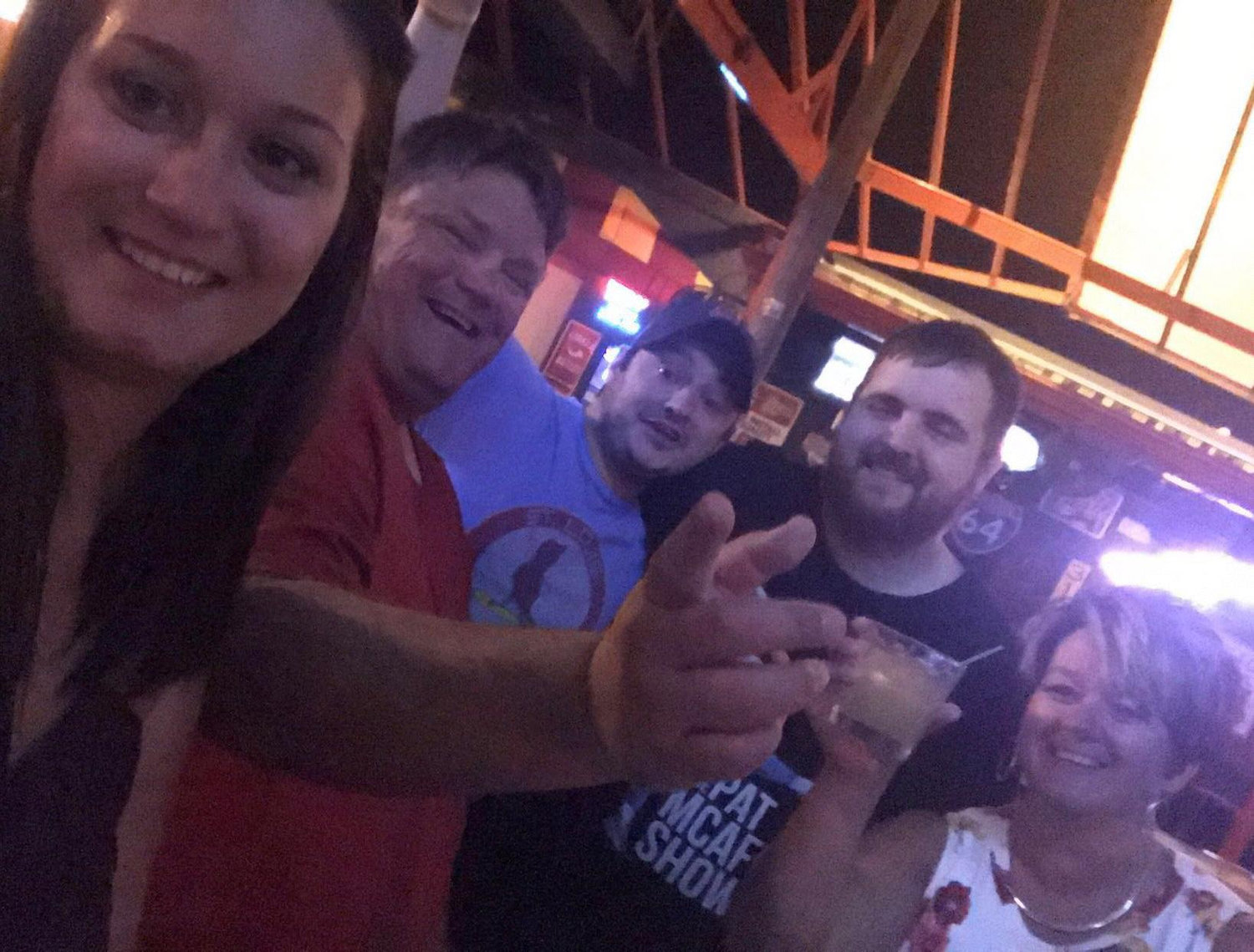 Callie's 21st birthday party. Featuring Callie's parents and a groomsmen.