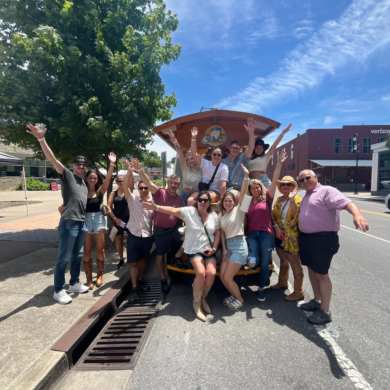 Pedal tour on Broadway!