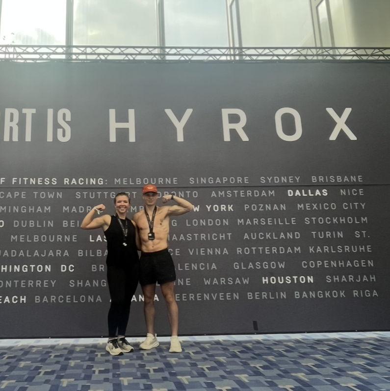 Our first Hyrox in March 2025 - tough race but we couldn't wait to sign up for another one!