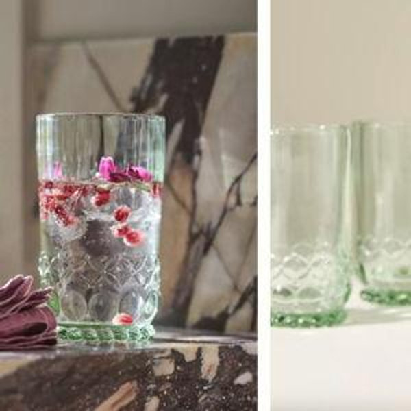 Savannah Glass Tumblers, Set of 4
