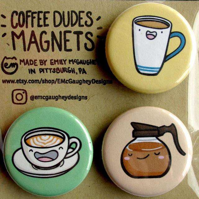 Coffee Magnets | Refrigerator Magnet |...