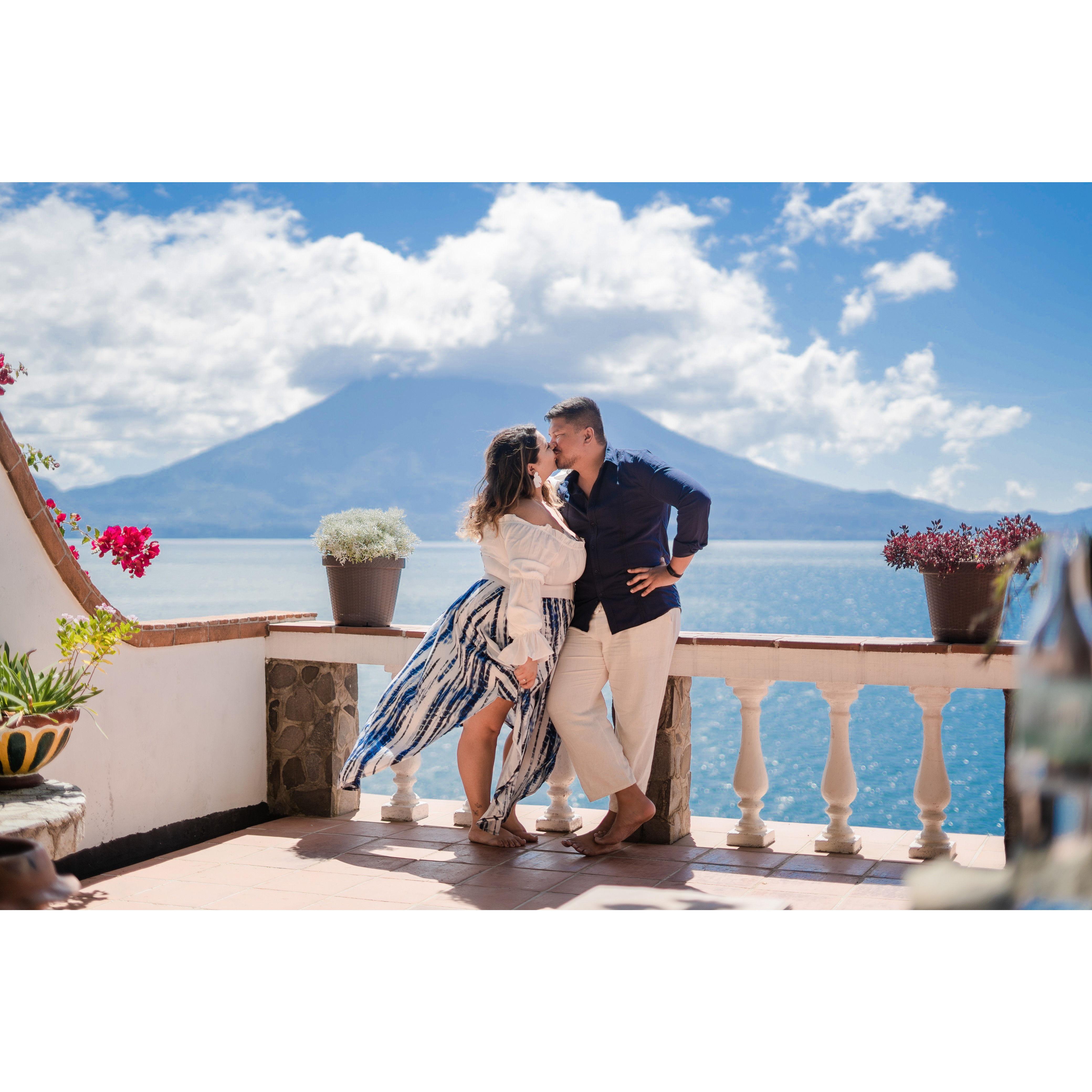 Engagement photoshoot in Lake Atitlan, Guatemala
