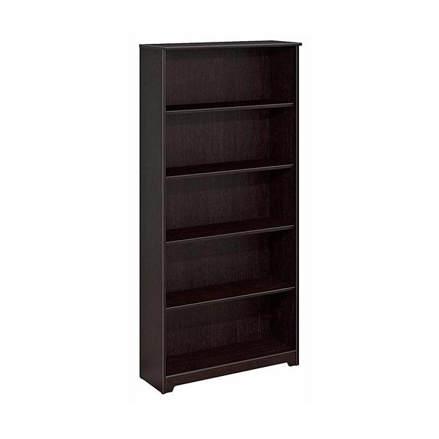 Bush Furniture Cabot 5 Shelf Bookcase, Espresso Oak