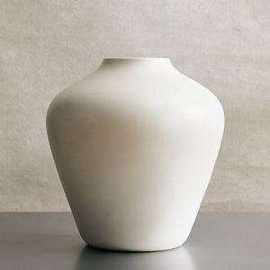 Pure White Matte Ceramic Vase