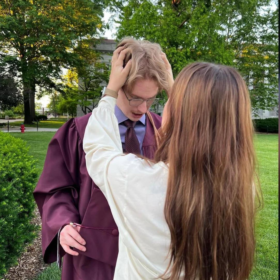 Connor's college graduation in 2024