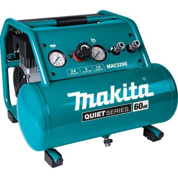 Quiet Series 1-1/2 HP 3 Gal. Oil-Free Electric Air Compressor