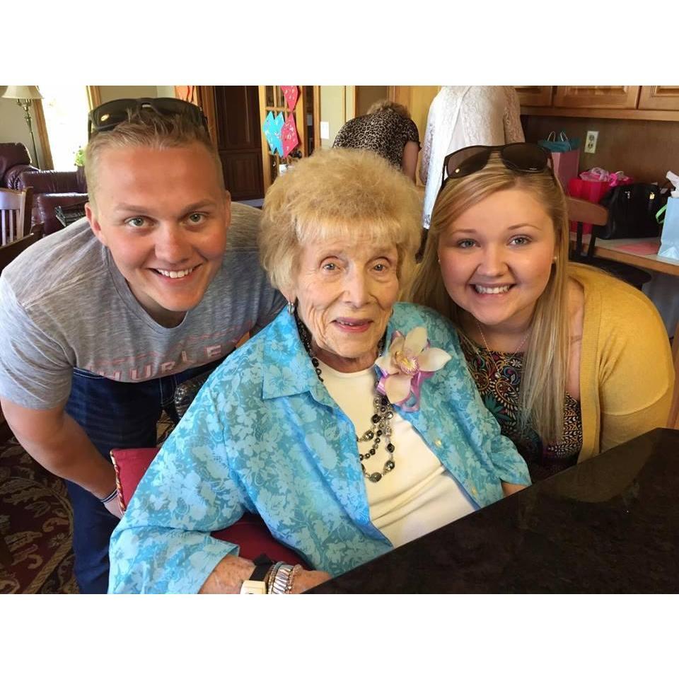 Jake and Sarah with Grandma Geno who passed away in Sept 2017