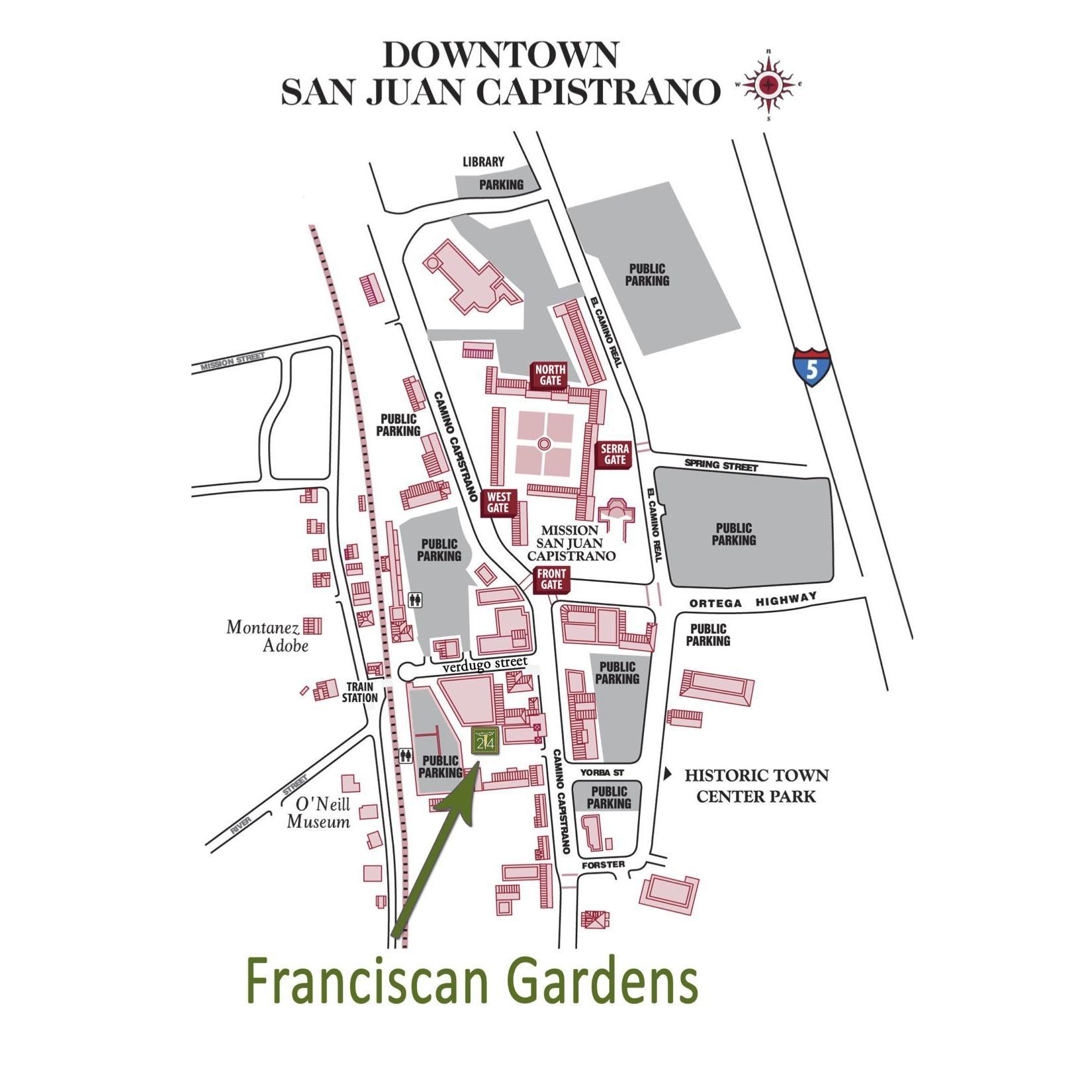Map of venue and parking location.