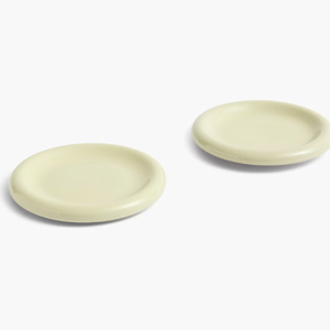 Small Barro Plate Pistachio - Set of 2