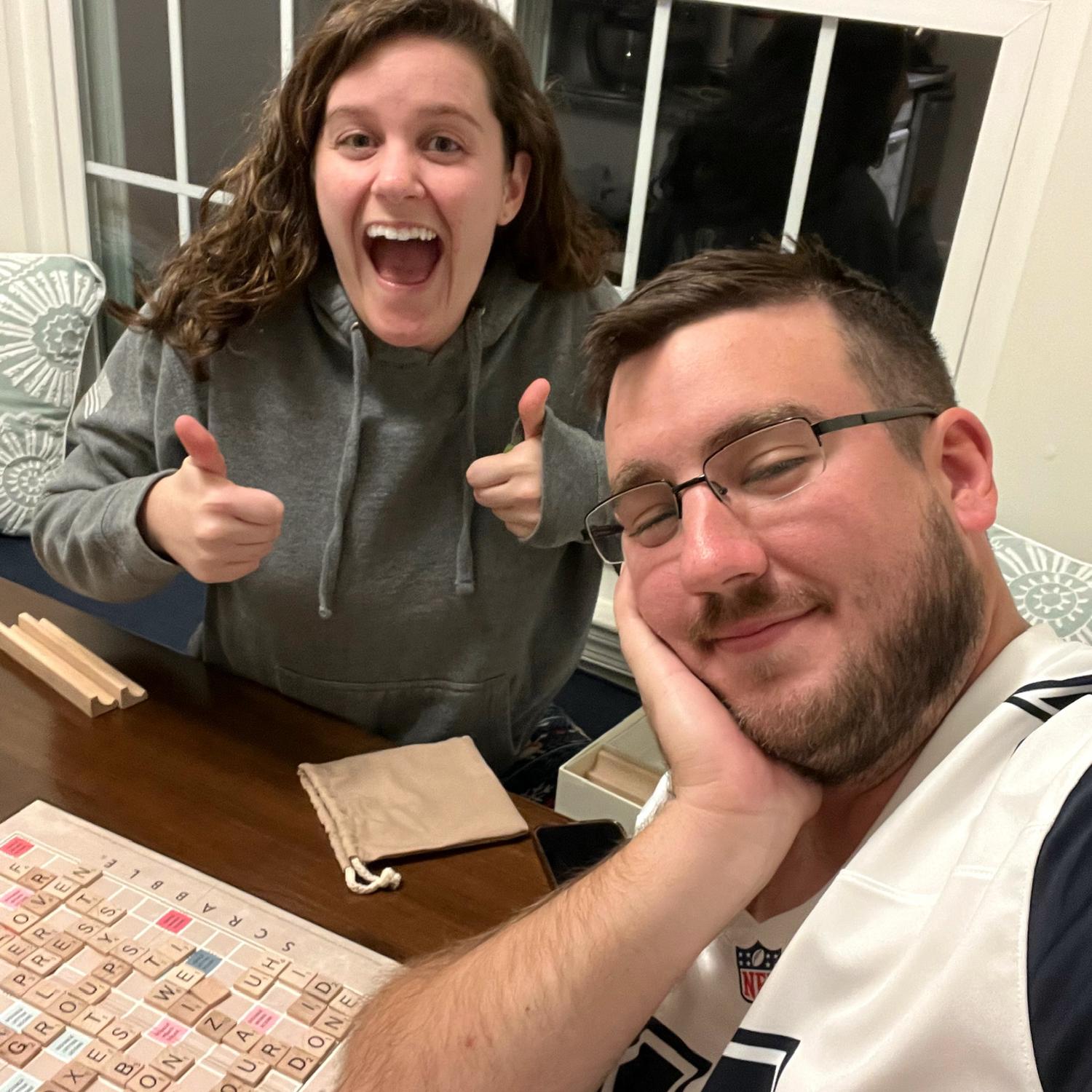 Crushing Jack in Scrabble for the first time
