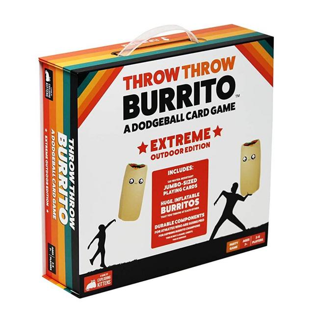 Throw Throw Burrito - Extreme Outdoor Edition by Exploding Kittens - A Dodgeball Card Game