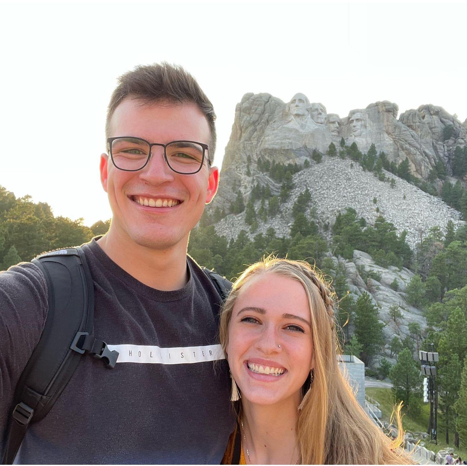 On our very first trip together, we went and visited Mount Rushmore!