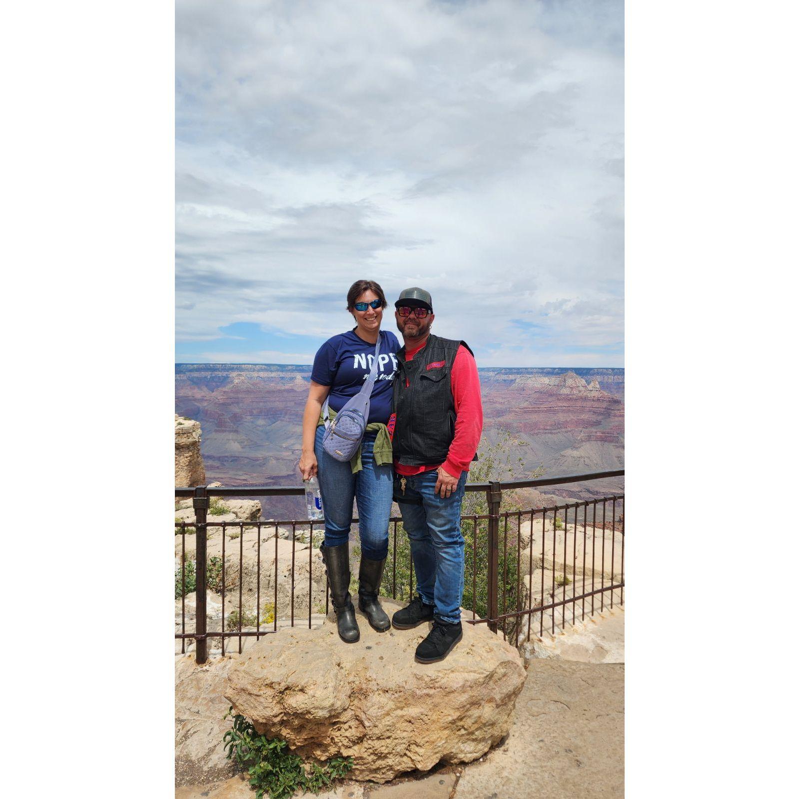 First time I rode on his Harley and the first trip we took to the Grand Canyon together