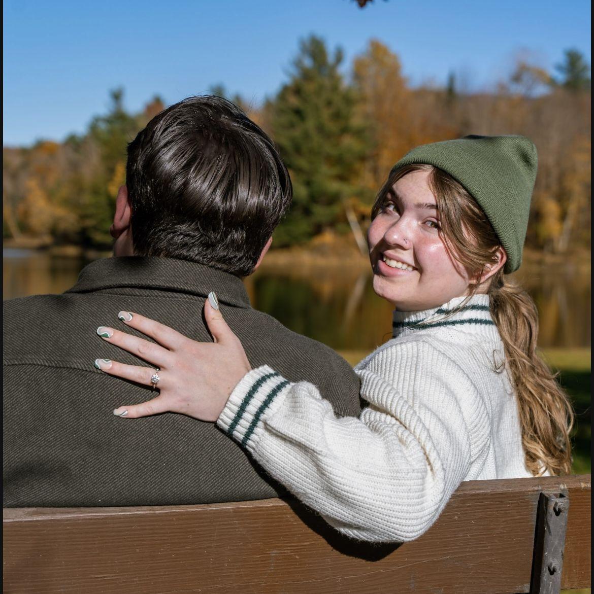 Engagement photos in New England.
